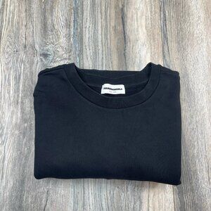 ARMEDANGELS Black Terry Cloth Crewneck Sweatshirt Men’s Size L Large